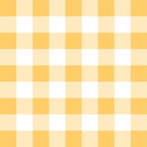 Jumbo 2” Dandelion Yellow Gingham Check