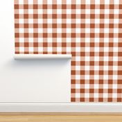 Jumbo 2” Burnt Sienna Gingham Check