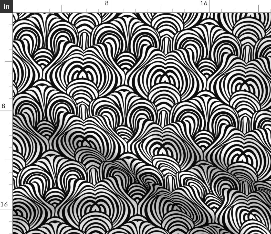Op Art Zebra Stripes Illusion Pattern