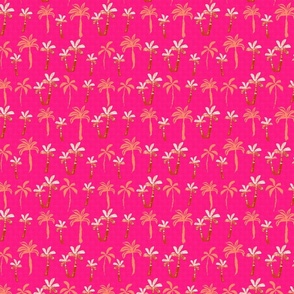  Palm Trees Bright Pink
