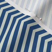 Chevron Pattern | Small Version | simple two-tone Chevron | Blue Geometric Stripes on Cream Colored Background