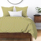 Chevron Pattern | Big Version | simple two-tone Chevron | Golden Geometric Stripes on Cream Colored Background