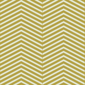 Chevron Pattern | Medium Version | simple two-tone Chevron | Golden Geometric Stripes on Cream Colored Background
