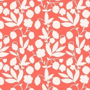 STRAWBERRY PLANT -10IN - CORAL AND CREAM