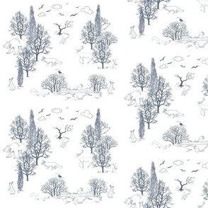 Forest of Life Toile d blue