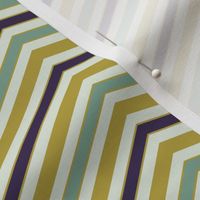 Chevron Pattern | Small Version | simple multi-colored Chevron | Geometric Stripes on Cream Colored Background