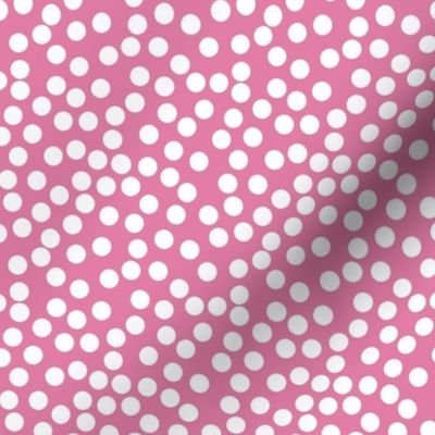 hot pink spots - a cute polka dot print in pink