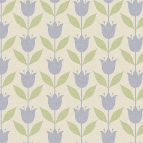 (S) tulips - lavender green cream 