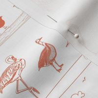 Bird Toile Trop Pink