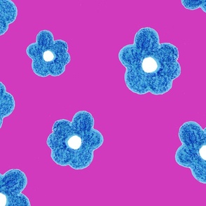 Blue flower (pink)