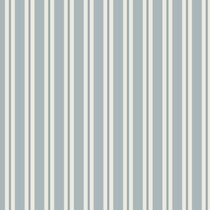 Allix Stripe: Foggy Blue Classic Stripe, Gray Blue Narrow Stripe