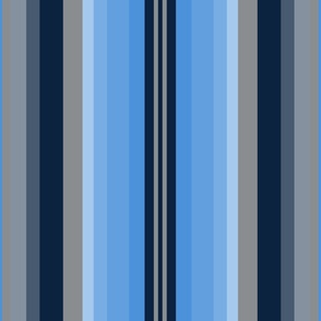 Large Gradient Stripe Vertical in navy blue 0c2340, columbia blue 4b92db, silver gray 8a8d8f Team colors School Spirit