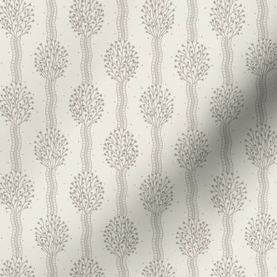 Cosette light: Warm Gray Bouquet Ribbon Stripe, Neutral Small Floral