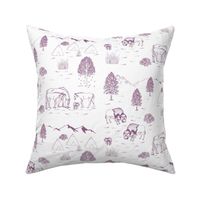 Wild west Toile magestic purple