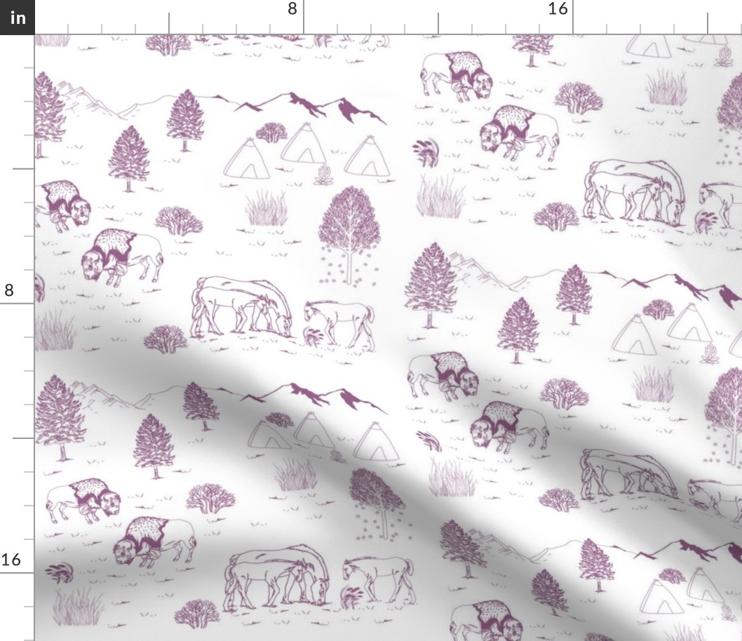 Wild west Toile magestic purple
