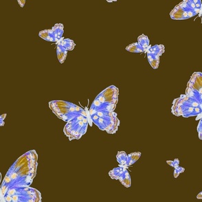 Butterflies (purple brown)