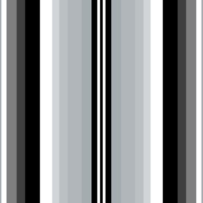 Large Gradient Stripe Vertical in black black 000000, silver gray a5acaf Team colors School Spirit
