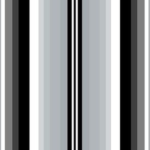 Small Gradient Stripe Vertical in black black 000000, silver gray a5acaf Team colors School Spirit