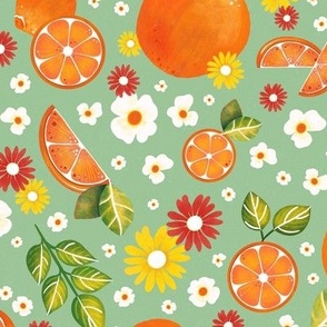 Oranges and blossoms (mint)