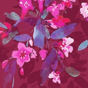 fuchsia florals