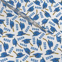 Graduation Caps - Class of 2024 - med blue - LAD24