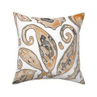 marble paisley seamless pattern