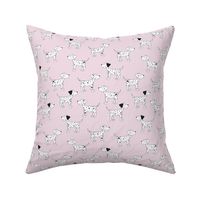 Dalmatians on Light Pink- Small Print