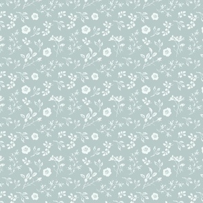 Floral Ivy Light Blue