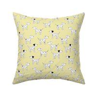 Dalmatians on Light Yellow- Small Print