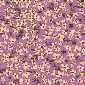 ditsy flowers purple