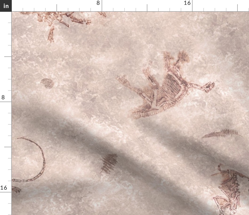 Pink Clay, Textured & Tonal Dinosaur Fossils