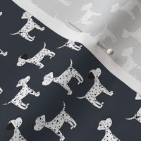 Dalmatian Dogs on Charcoal- X-Small Print