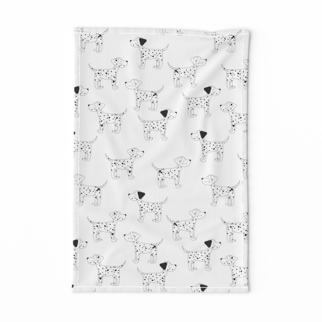 Dalmatian Dogs on White- Medium Print