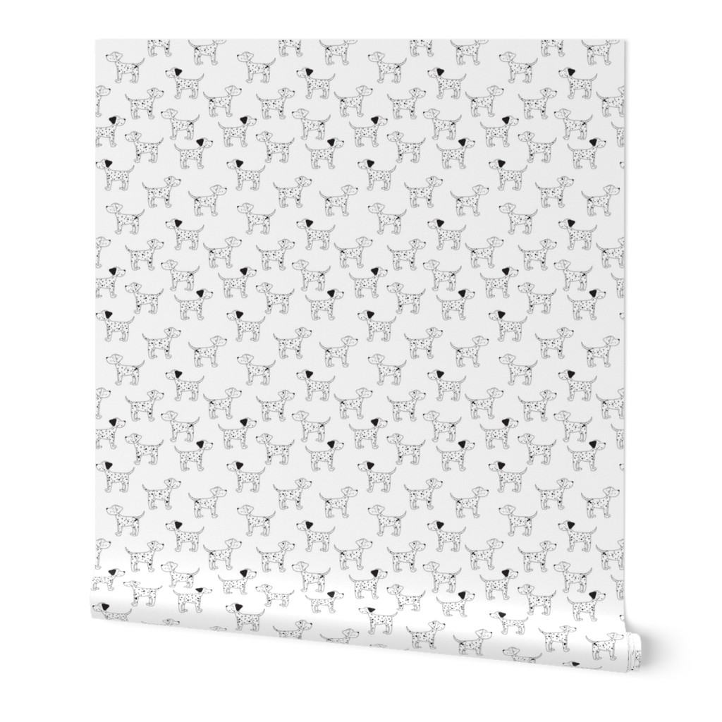 Dalmatian Dogs on White- Small Print