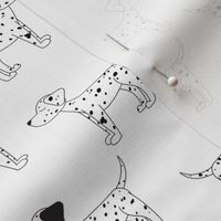 Dalmatian Dogs on White- Small Print