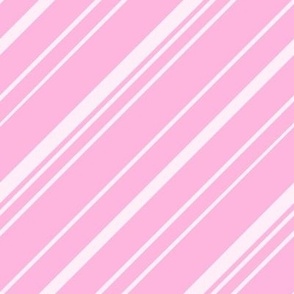 Angle Stripes baby pink on pink 8''