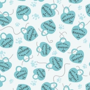 Return to Sniffany & Dog with Teal Charms