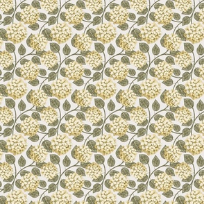 Hydrangea Blooms - Lemon - S