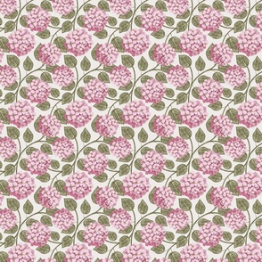 Hydrangea Blooms - Pink - S