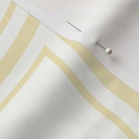 Diagonal Wavy Lines in Yellow on a Cream Background