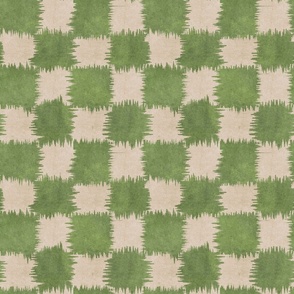 Edgy Patchwork Texture - Contemporary Green and Beige Pattern for Modern Lifestyle