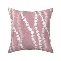 Tuberose Lei Cascades in Pink and Mauve SMALL Print