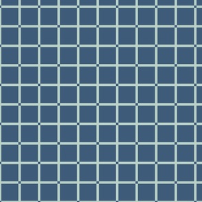 (M) geometric crosshair grid blue and green