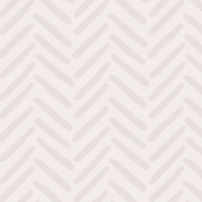 Organic herringbone textured lines on beige and cream -block print