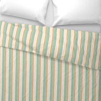 summer stripes in mint and mustard