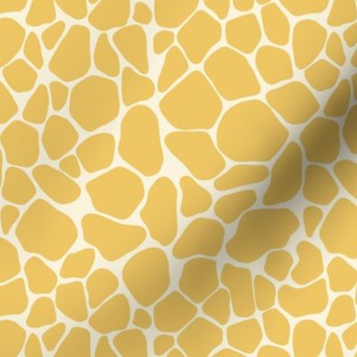 Giraffe Spots in Yellow and Cream