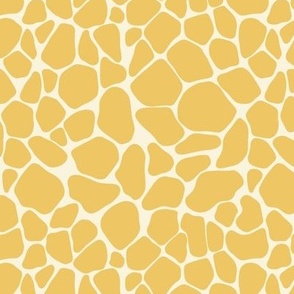 Giraffe Spots in Yellow and Cream