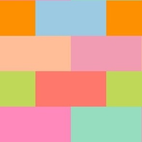 Colorful Bright Checkered Blocks // Summer Candy Color Palette