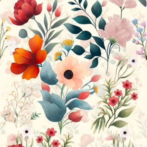 Petals of Poise/large/cream background 