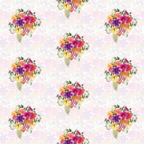 Vibrant Vintage Posy - soft floral, medium